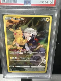 Pokemon SWSH Lost Origin Pikachu Full Art Trainer Gallery #TG05 PSA 10 - Image 2