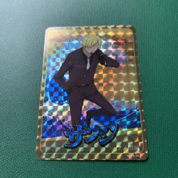 One Piece Holographic Trading Sticker Sanji - Image 1