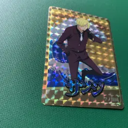 One Piece Holographic Trading Sticker Sanji - Image 3