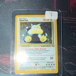 Pokemon Snorlax 11/64 Jungle Holo Rare Unlimited Basic 1999 90 HP Card - Image 1