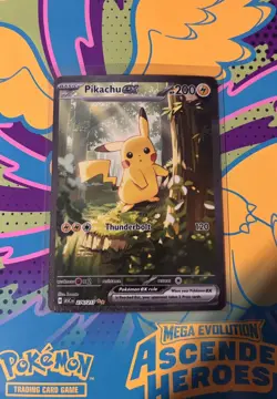 Ascended Heros Pokemon Pikachu EX Card 200 HP 120 Attack 276/217 English - Image 1