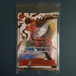 One Piece Card Game 3rd Anniversary Winner Monkey.D.Luffy ST01-012 Sealed - Image 1