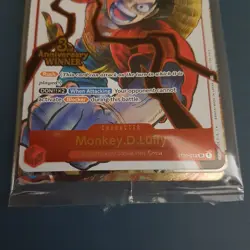 One Piece Card Game 3rd Anniversary Winner Monkey.D.Luffy ST01-012 Sealed - Image 2