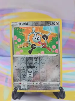 Pokemon TCG Fusion Strike Card | Klefki Reverse Holo 186/264 Common - Image 1