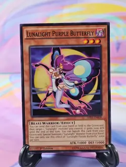 Yu-Gi-Oh TCG Card | Lunalight Purple Butterfly SHVI-EN009 First Edition - Image 1