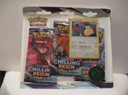 POKEMON TRADING CARD GAME SWORD & SHEILD - CHILLING REIGN PACK - Image 1