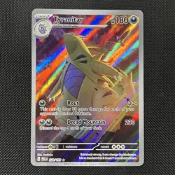 Pokemon TCG Tyranitar Holo Card Scarlet & Violet Paldea Evolved 222/193 - Image 1