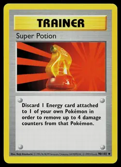 Pokemon Card - Super Potion Base Set (Shadowless) 90/102 Uncommon - Image 1