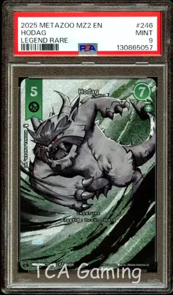 PSA 9 MINT Hodag 246/212 LEGEND Rare Torrential Tides MZ2 2025 Metazoo Card 057 - Image 1