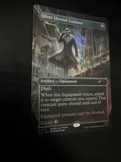 Magic The Gathering MTG Fallout Foil Promo Silver Shroud Costume 0915 NM - Image 2