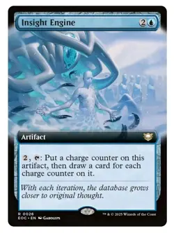 1x Insight Engine *Extended Art* Edge of Eternities Rare! NM Mint - Image 1