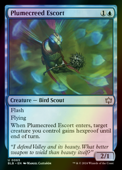 MTG Plumecreed Escort Foil ** Bloomburrow ** English - Image 1