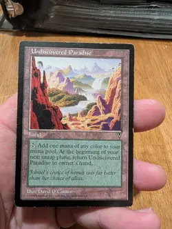 Magic: The Gathering Undiscovered Paradise Rare Visions Land Colorless 1996 - Image 1