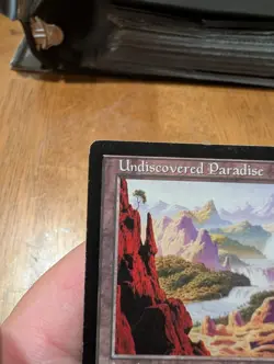 Magic: The Gathering Undiscovered Paradise Rare Visions Land Colorless 1996 - Image 2