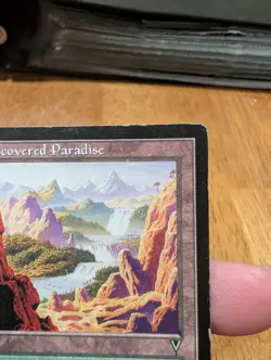 Magic: The Gathering Undiscovered Paradise Rare Visions Land Colorless 1996 - Image 3