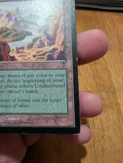 Magic: The Gathering Undiscovered Paradise Rare Visions Land Colorless 1996 - Image 4