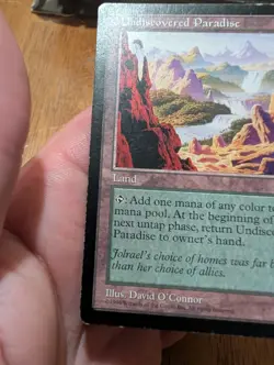 Magic: The Gathering Undiscovered Paradise Rare Visions Land Colorless 1996 - Image 5