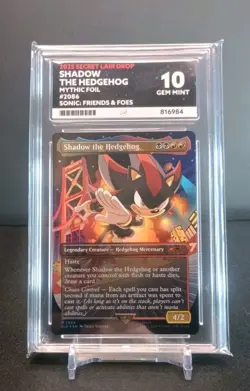 MTG Secret Lair Sonic the Hedgehog Foil Ace Graded 10 Bundle x 3 - Image 1