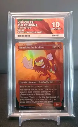 MTG Secret Lair Sonic the Hedgehog Foil Ace Graded 10 Bundle x 3 - Image 2