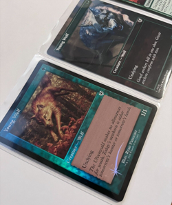 MTG – Innistrad Remastered – Young Wolf x 3 - Standard, Borderless & Retro Foil - Image 2