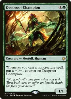 Deeproot Champion | MtG Magic Ixalan | English | Near Mint-Mint (NM) - Image 1