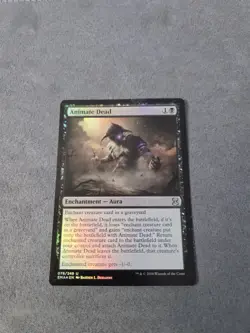 Animate Dead EMA Foil Enchantment Aura Uncommon Black MTG #078/249 - Image 1