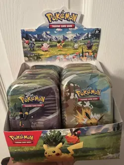 Pokemon TCG Prismatic Evolutions Set of 8 New/Sealed Mini Tins FULL ART SET! - Image 3