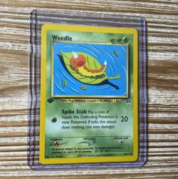 Weedle 70/75 Neo Discovery 1st Edition Pokemon Common LP-NM - Image 1