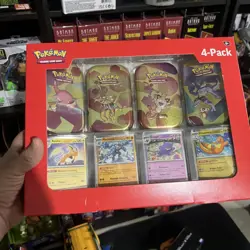 Scarlet & Violet 151 Mini Tins 4 Pack SAMS CLUB SEALED Pokemon - Image 1