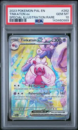 2023 POKEMON PALDEA EVOLVED #262 TINKATON EX SPECIAL ILLUSTRATION RARE PSA 10 - Image 1