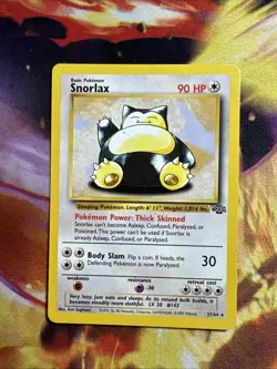 Snorlax 27/64 Non-Holo Rare WOTC Jungle Unlimited Pokemon TCG LP - Image 1