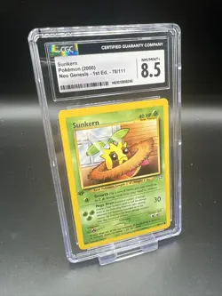 Pokemon Karte - SUNKERN 1. Edition 78/111 Neo Genesis CGC 8,5 NM-MINT+ - NO PSA - Image 1