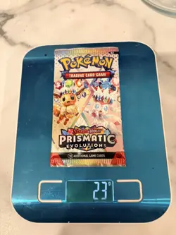 Heavy 23g Pokemon TCG Prismatic Evolutions Booster Pack ✅ potential god packU - Image 1