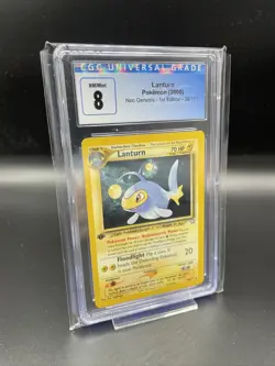 Pokemon Karte LANTURN 38/111 1. Edition Neo Genesis - CGC 8 NM/MINT - NO PSA - Image 1