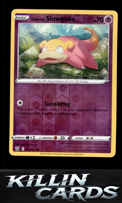 Reverse Holofoil Galarian Slowpoke 054/163 Pokemon Common SWSH05: Battle Styles - Image 1
