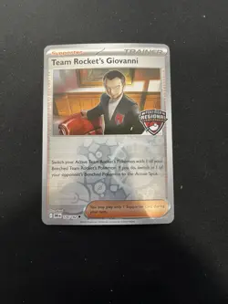 Pokemon TCG Team Rockets Giovanni 174/182 Regional Championship Promo 🔥 - Image 1