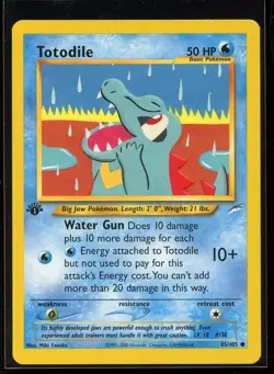 Totodile Common 85/105 NM 1st Edition Neo Destiny Pokemon - Image 1