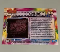 Mew - 1999 Topps Pokemon ‘Legends’ #1 Rainbow Foil (First Edition - Blue Label) - Image 2