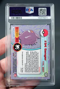 Pokemon Topps Chrome Gengar #94 PSA 8 - Image 2
