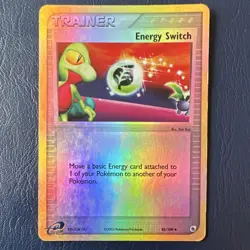 Pokemon Energy Switch EX Ruby & Sapphire Reverse Holo Uncommon 82/109 2003 - Image 1