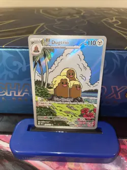 Pokemon TCG: Alolan Dugtrio 208/191 Illustration Rare SV08: Surging Sparks NM - Image 1