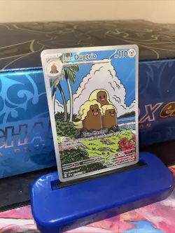 Pokemon TCG: Alolan Dugtrio 208/191 Illustration Rare SV08: Surging Sparks NM - Image 3