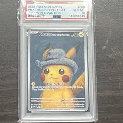 Pokemon Pikachu Grey Felt Hat 085 Scarlet & Violet Promo PSA 10 English 2023 - Image 1