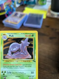 Muk 13/62 Fossil Holo Pokemon Card TCG - Image 2