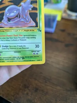 Muk 13/62 Fossil Holo Pokemon Card TCG - Image 3