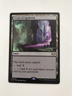 Crypt of Agadeem MTG Magic the Gathering Card NM Near Mint TDC - Image 1