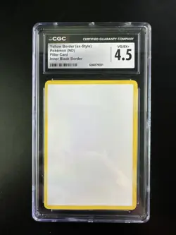 Yellow Border (ex-style) Pokemon (ND) Filler Card CGC Grade - Image 1