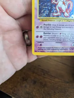Pokemon TCG Mewtwo 10/102 Base Set Holo Rare Card - Image 4