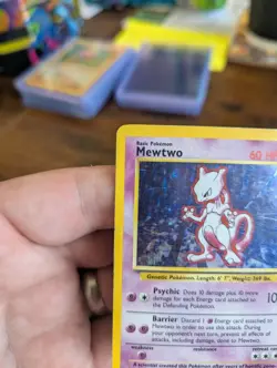 Pokemon TCG Mewtwo 10/102 Base Set Holo Rare Card - Image 5
