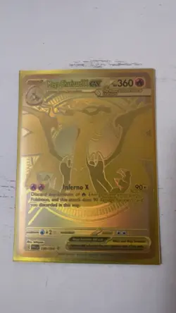 Pokemon Mega Charizard X EX Gold Foil Full Art 360 HP Card 130/094 PFL EN - Image 3